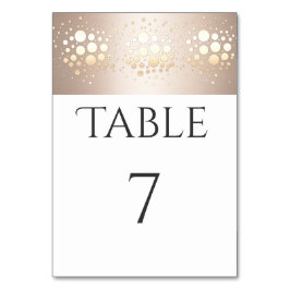 Elegant modern goud/brons confetti kaart