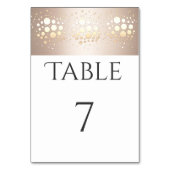 Elegant modern goud/brons confetti kaart (Achterkant)