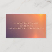 Elegant Modern Goud Confetti Visitekaartje (Achterkant)