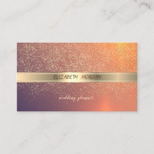 Elegant Modern Goud Confetti Visitekaartje
