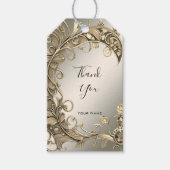 Elegant Modern Goud Decoratief Gift Label Cadeaulabel (Voorkant)