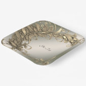 Elegant Modern Goud Decoratief Papier Bord (Gebogen)