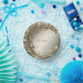 Elegant modern goud decoratief papieren kommen (Feest)