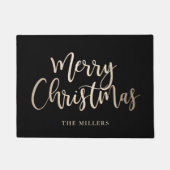 Elegant modern goud en prettige feestdagen deurmat (Voorkant)
