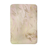 Elegant modern goud en roos goudmarmer & glitter badmat (Voorkant Verticaal)