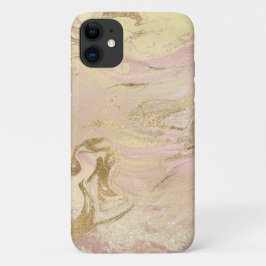 Elegant modern goud en roos goudmarmer & glitter Case-Mate iPhone case