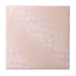 Elegant modern goud- en roze anananaspatroon tegeltje<br><div class="desc">Pananassenpatroon in neusgoud en -roze.</div>
