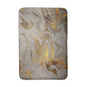 Elegant modern goud en zilveren marmer badmat (Voorkant Verticaal)