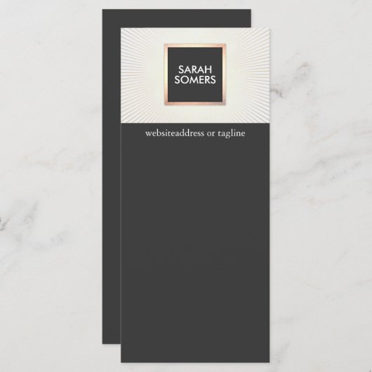 Elegant modern goud en zwart stijlvolle afbeelding (Voorkant / Achterkant)