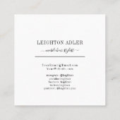 Elegant Modern Goud Haar Stylist Chique Script Contactkaartje (Achterkant)