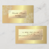 Elegant Modern, Goud, Kant Visitekaartje (Voorkant / Achterkant)