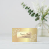 Elegant Modern, Goud, Kant Visitekaartje (Staand voorkant)