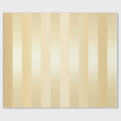 Elegant & Modern Goud Kerstmis Streep Patroon Cadeaupapier (Vlak)