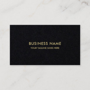 Elegant Modern Goud Kleur Tekst Professioneel Zwar Visitekaartje