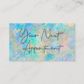 Elegant Modern Goud Opal Stone Afspraakkaart Visitekaartje (Voorkant)