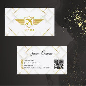 Elegant Modern Goud Professioneel, QR-Code Visitekaartje