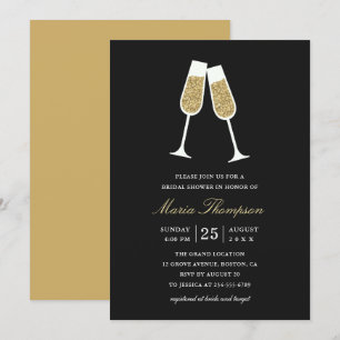 Elegant modern goud - Vrijgezellenfeest voor het t Kaart