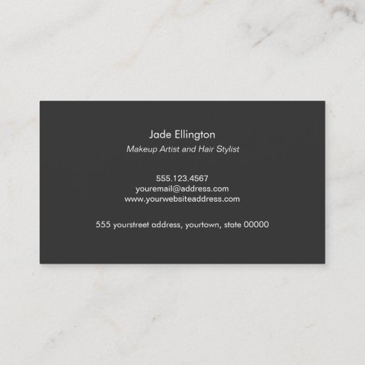 Elegant modern goud, zwart en roze geometrisch visitekaartje (Achterkant)