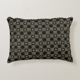 Elegant Modern Gouden Art Deco Vierkante Tegels Pa Accent Kussen