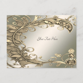 Elegant modern gouden decoratief Briefkaart