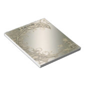 Elegant modern gouden decoratief Notitieblok (Schuin)