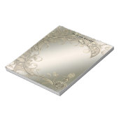 Elegant modern gouden decoratief Notitieblok (Linkerzijde)