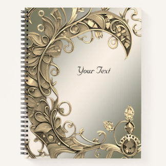 Elegant modern gouden decoratief Notitieboek