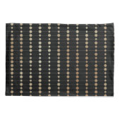 Elegant modern gouden kralen cirkels Stippen patro Kussensloop (Achterkant-Links)