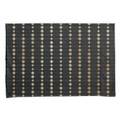 Elegant modern gouden kralen cirkels Stippen patro Kussensloop (Voorkant-Rechts)