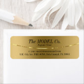 Elegant modern gouden ontwerp etiket (Insitu)