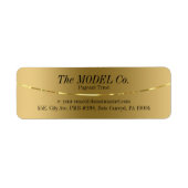 Elegant modern gouden ontwerp etiket (Voorkant)