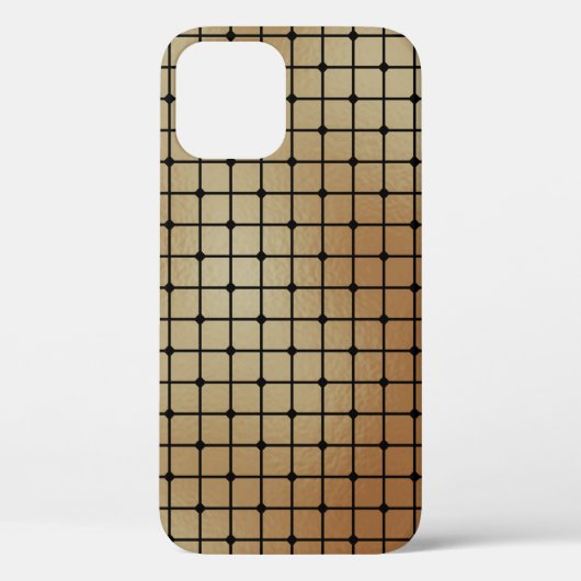 Elegant modern gouden vierkanten Tegels patroon | Case-Mate iPhone Case (Achterkant)