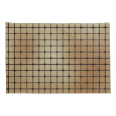 Elegant modern gouden vierkanten Tegels patroon | Kussensloop (Achterkant-Rechts)