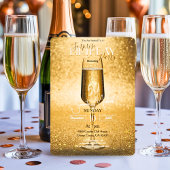 Elegant Modern Gouden Volwassenen Verjaardags Surp Kaart