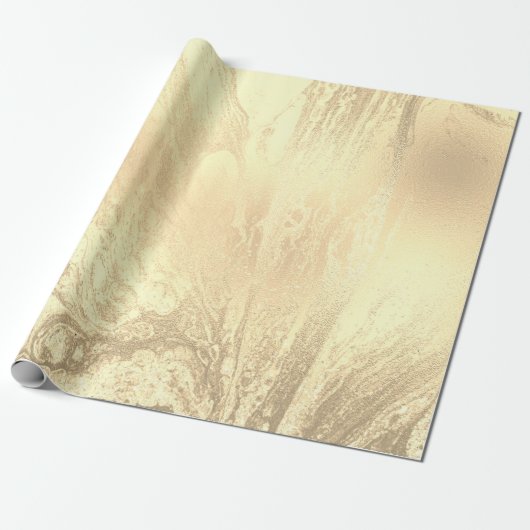 Elegant modern goudglitter cadeaupapier (Uitgerold)