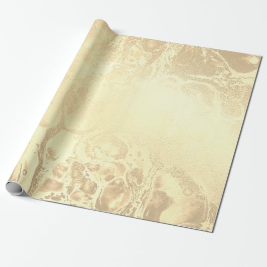 Elegant modern goudmarmer cadeaupapier (Uitgerold)