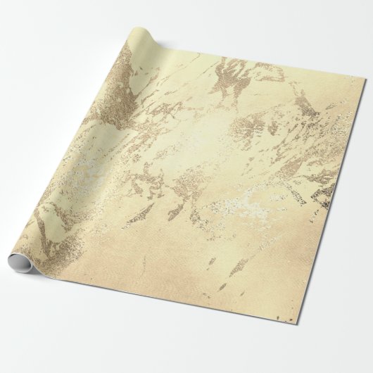 Elegant modern goudmarmer cadeaupapier (Uitgerold)