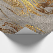 Elegant modern goudmarmer cadeaupapier (Hoek)