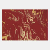 Elegant modern goudmarmer inpakpapier vel (Voorkant 3)