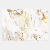 Elegant modern goudmarmer inpakpapier vel (Voorkant 2)
