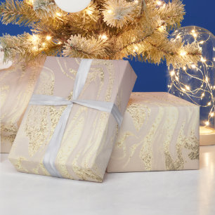 Elegant modern goudmarmergradiënt cadeaupapier