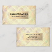 Elegant modern | Goudmetaallijnen Visitekaartje (Voorkant / Achterkant)