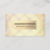 Elegant modern | Goudmetaallijnen Visitekaartje (Voorkant)