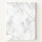 Elegant modern gradiënt blauw paars glitter notitieboek (Achterkant)