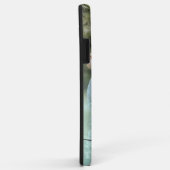 Elegant modern gradiënt munt groene glitter foto Case-Mate iPhone case (Achterkant/rechts)