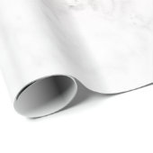 Elegant modern gradiënt roos goud witte marmer cadeaupapier (Rol Hoek)