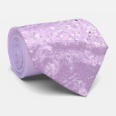 Elegant modern gradiënt violet glitter marmer stropdas (Opgerold)