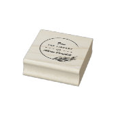 Elegant modern & grafisch exemplaar uit de bibliot rubberstempel (Stempel)