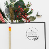 Elegant modern & grafisch exemplaar uit de bibliot rubberstempel