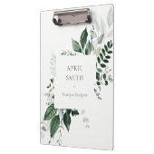 Elegant Modern Green Leafy Tropical Foliage Fern Klembord (Links)